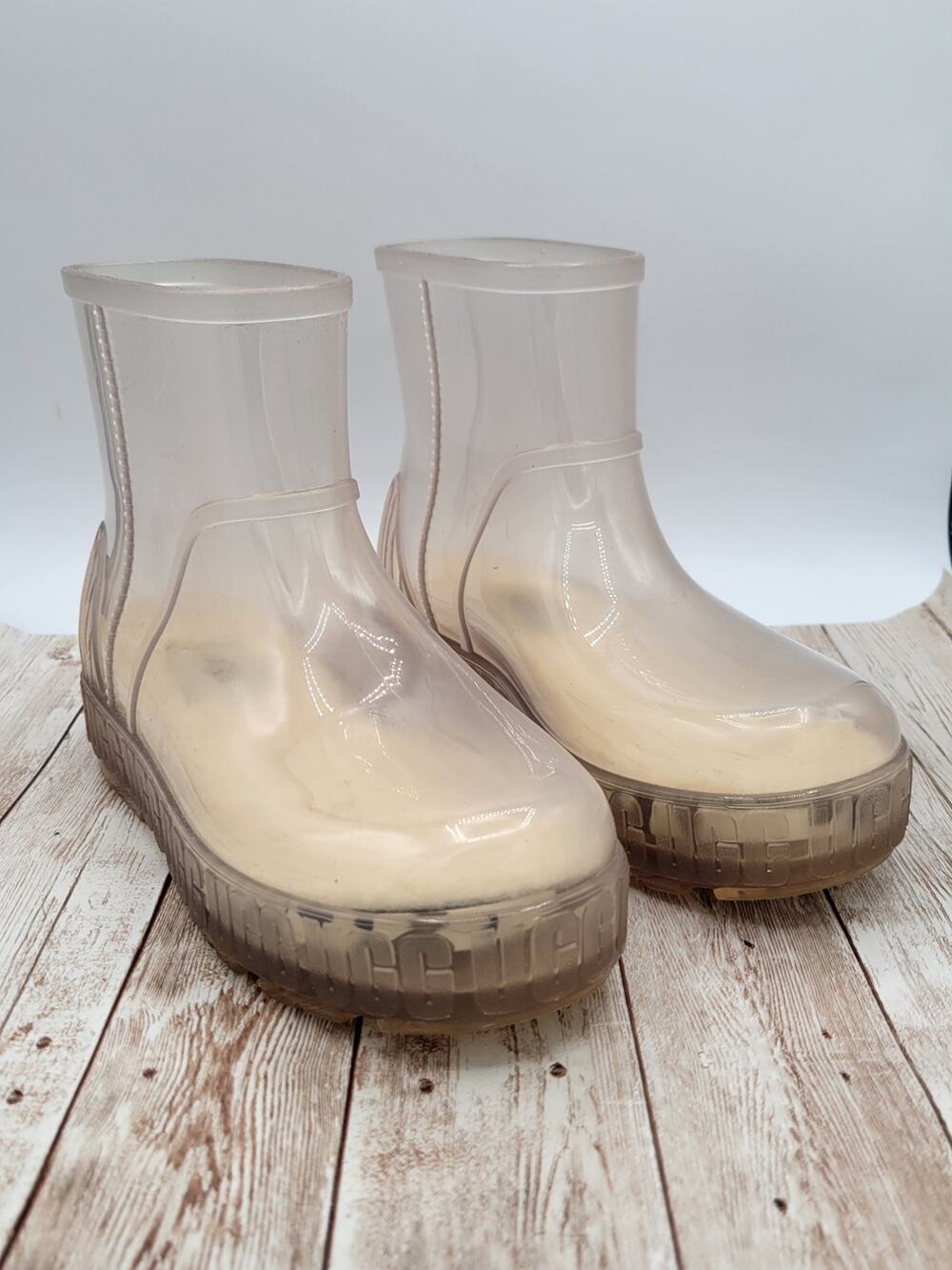UGG Drizlita Clear Waterproof Rain Boot Women's Size 6